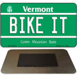 Bike It Vermont State License Plate Tag Novelty Magnet M-10693
