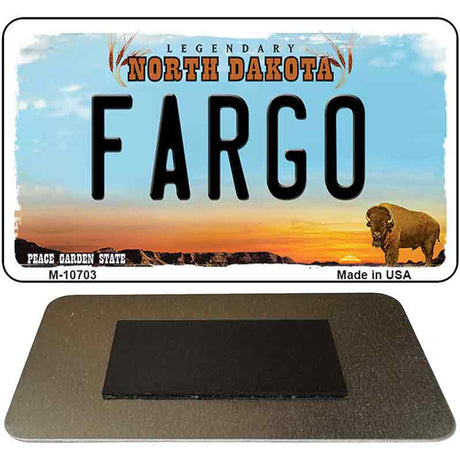 Fargo North Dakota State License Plate Tag Magnet M-10703