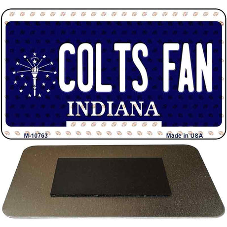 Colts Fan Indiana State License Plate Tag Magnet M-10763