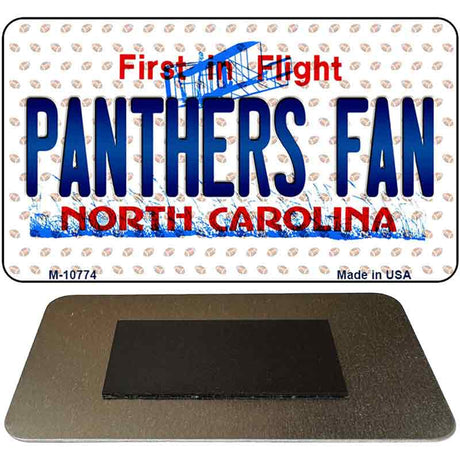 Panthers Fan North Carolina State License Plate Tag Magnet M-10774