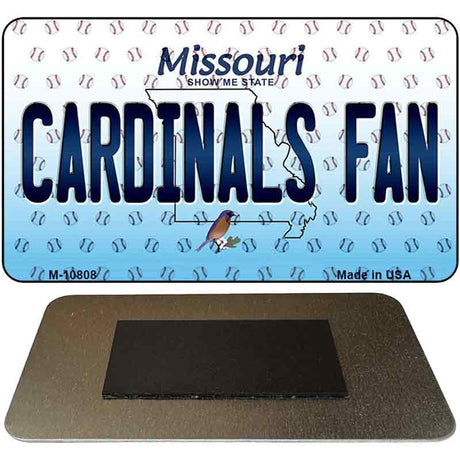 Cardinals Fan Missouri State License Plate Tag Magnet M-10808