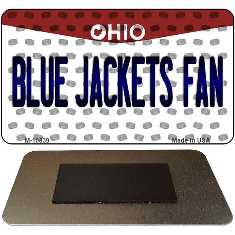 Blue Jackets Fan Ohio State License Plate Tag Magnet M-10839