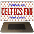Celtics Fan Massachusetts State License Plate Tag Magnet M-10849