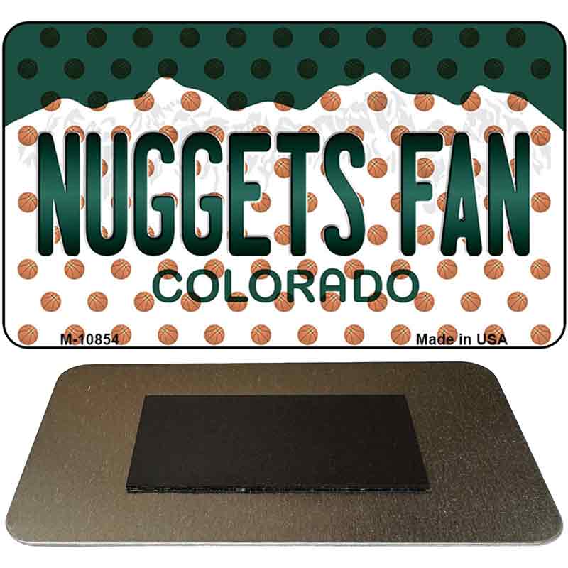 Nuggets Fan Colorado State Novelty Metal Magnet M-10854