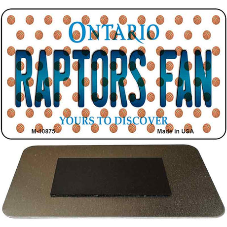 Raptors Fan Ontario State Novelty Metal Magnet M-10875