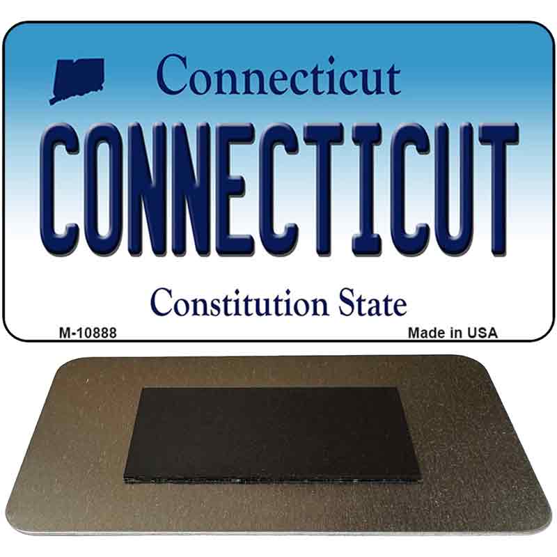 Connecticut State License Plate Tag Magnet M-10888
