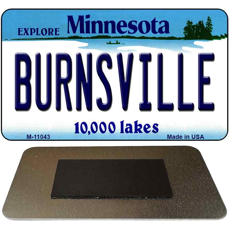Burnsville Minnesota State License Plate Tag Novelty Magnet M-11043