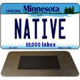 Native Minnesota State License Plate Tag Novelty Magnet M-11073