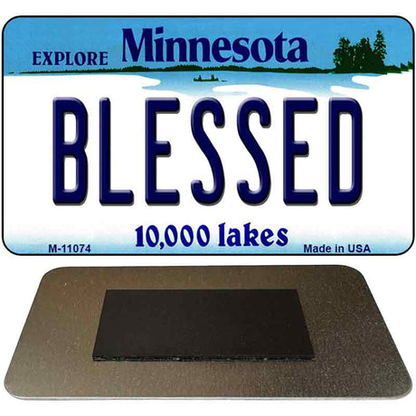 Blessed Minnesota State License Plate Tag Novelty Magnet M-11074