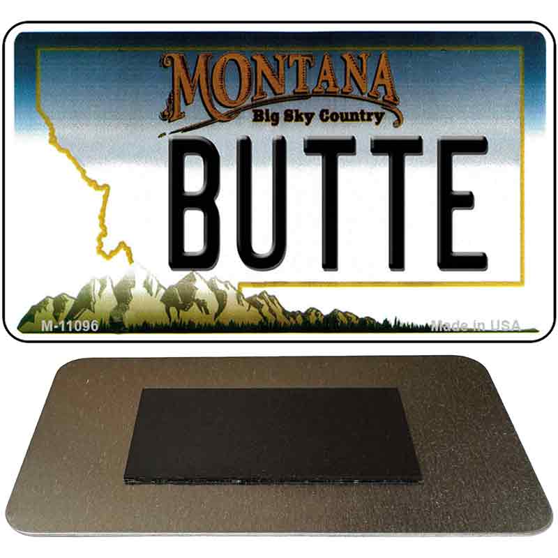 Butte Montana State License Plate Tag Novelty Magnet M-11096