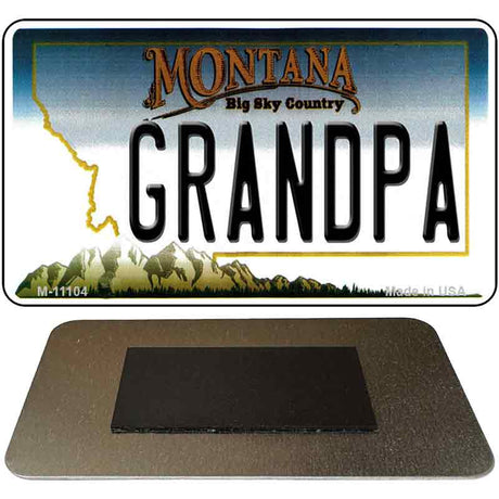 Grandpa Montana State License Plate Tag Novelty Magnet M-11104