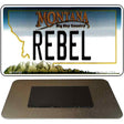 Rebel Montana State License Plate Tag Novelty Magnet M-11130