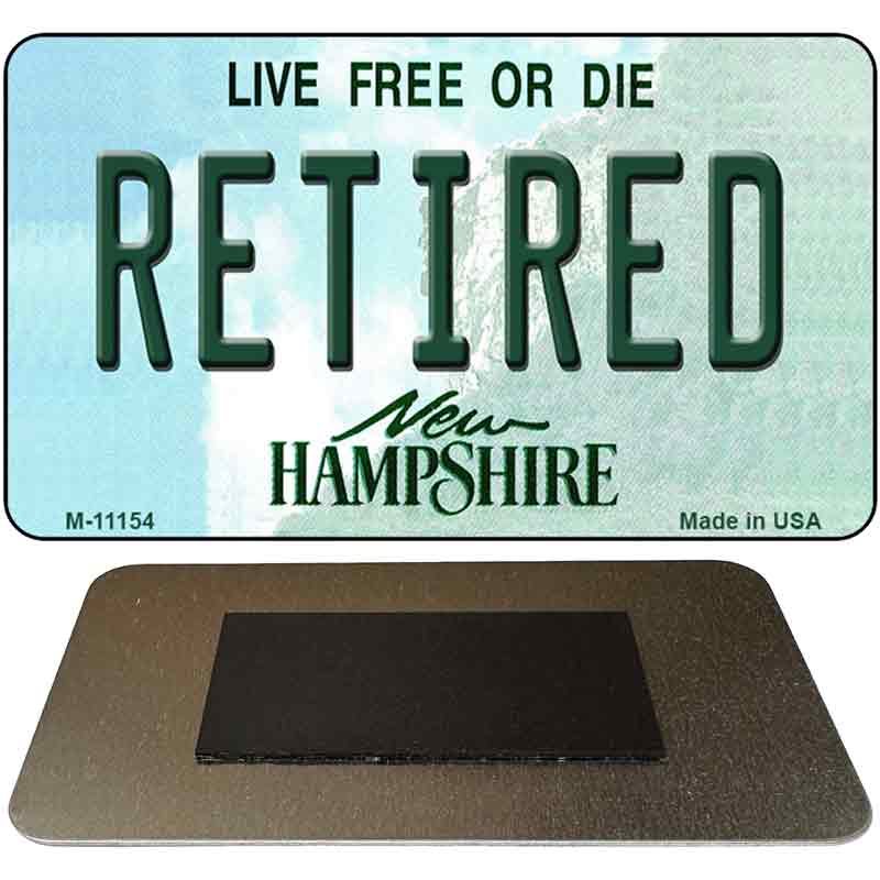 Retired New Hampshire State License Plate Tag Magnet M-11154