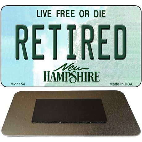 Retired New Hampshire State License Plate Tag Magnet M-11154
