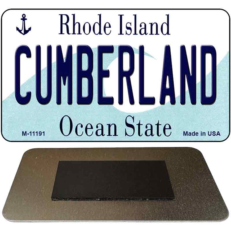 Cumberland Rhode Island State License Plate Tag Novelty Magnet M-11191