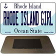 Rhode Island Girl Rhode Island State License Plate Tag Novelty Magnet M-11197