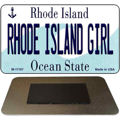 Rhode Island Girl Rhode Island State License Plate Tag Novelty Magnet M-11197