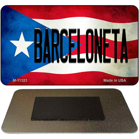 Barceloneta Puerto Rico State Flag Novelty Metal Magnet M-11323