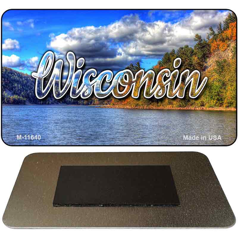 Wisconsin Colorful Lake Magnet M-11640