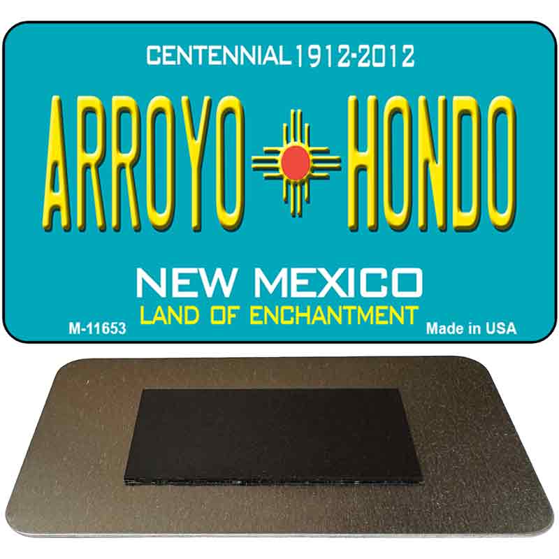 Arroyo Hondo Teal New Mexico Novelty Metal Magnet M-11653