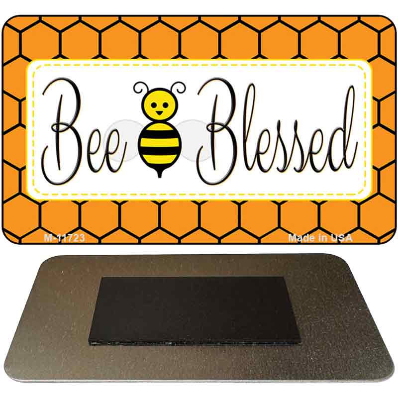 Bee Blessed Simple Novelty Metal Magnet M-11723