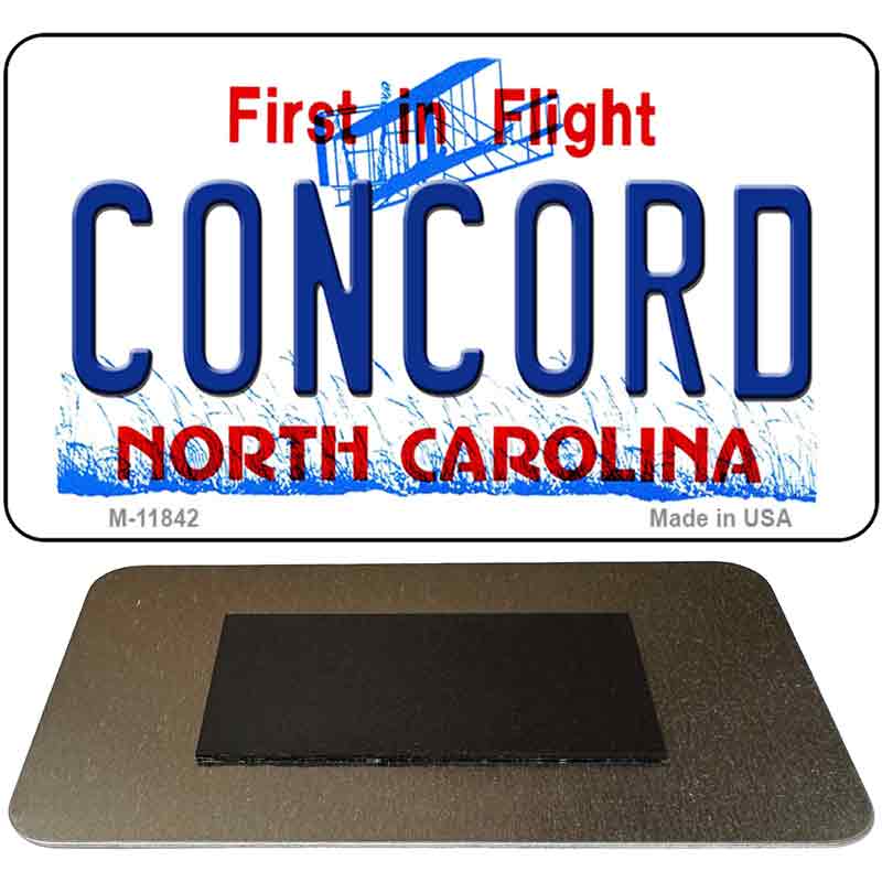 Concord North Carolina Novelty Metal Magnet M-11842
