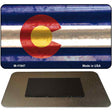 Colorado Corrugated Flag Novelty Magnet M-11947 3.5" x 2" Magnet (M)