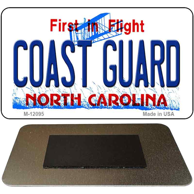 Coast Guard North Carolina State Novelty Metal Magnet M-12095