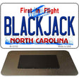 Blackjack North Carolina State Novelty Metal Magnet M-12102