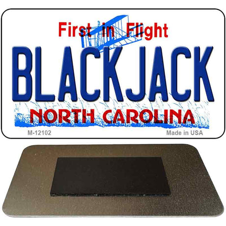Blackjack North Carolina State Novelty Metal Magnet M-12102