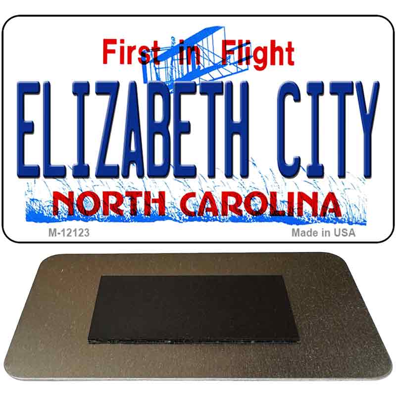 Elizabeth City North Carolina State Novelty Metal Magnet M-12123