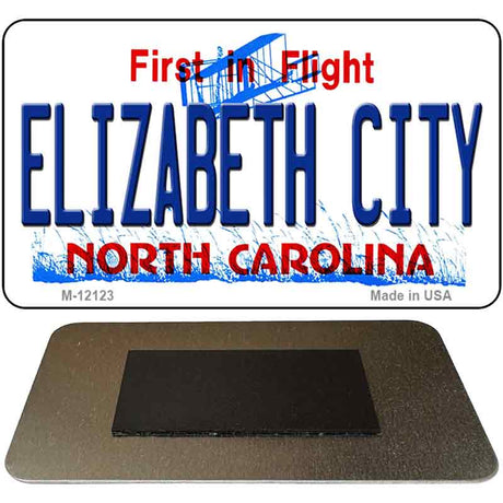 Elizabeth City North Carolina State Novelty Metal Magnet M-12123