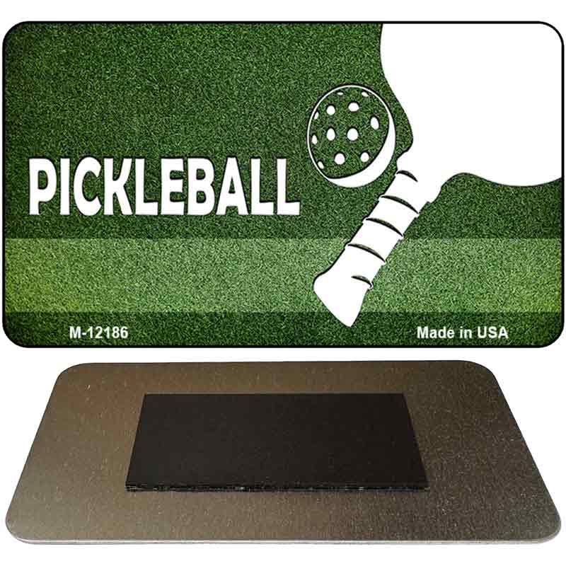 Pickleball Novelty Metal Magnet M-12186