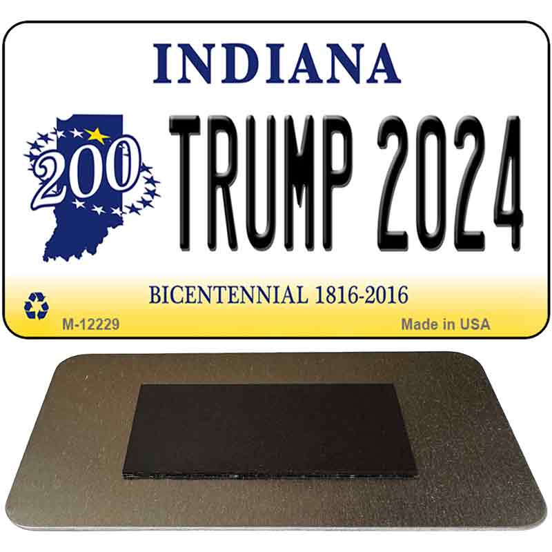 Trump 2024 Indiana Novelty Metal Magnet M-12229