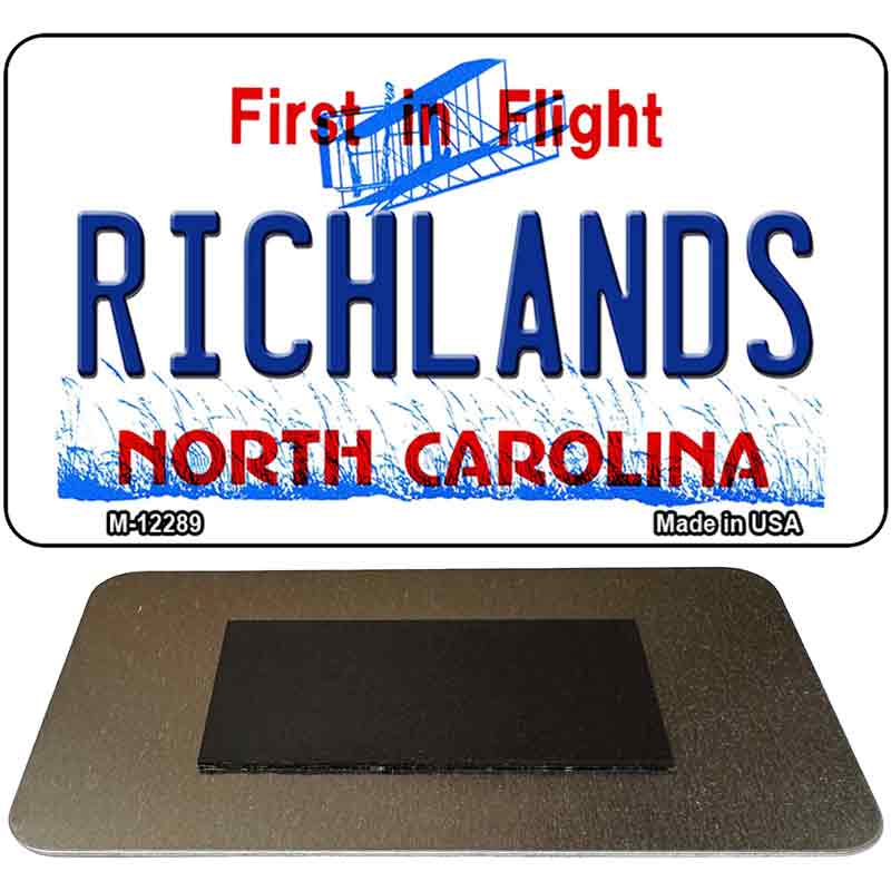 North Carolina Richlands Novelty Metal Magnet M-12289