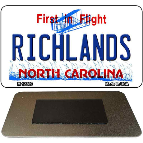 North Carolina Richlands Novelty Metal Magnet M-12289