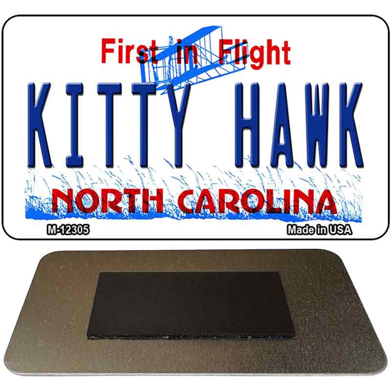 North Carolina Kitty Hawk Novelty Metal Magnet M-12305