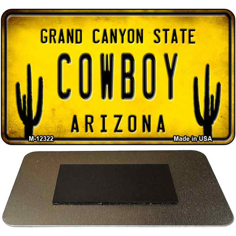 Arizona Cowboy Novelty Metal Magnet M-12322