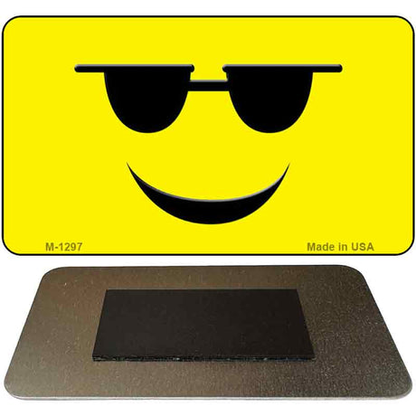 Sunglasses Cool Smiley Novelty Metal Magnet M-1297 3.5" x 2" Magnet (M)