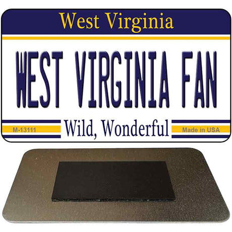 West Virginia Fan Novelty Metal Magnet M-13111