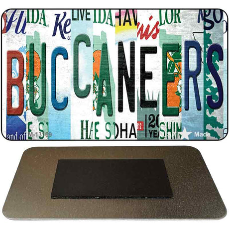 Buccaneers Strip Art Novelty Metal Magnet M-13169