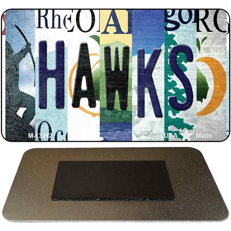 Hawks Strip Art Novelty Metal Magnet M-13212