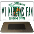 Number 1 Marlins Fan Novelty Metal Magnet M-13368