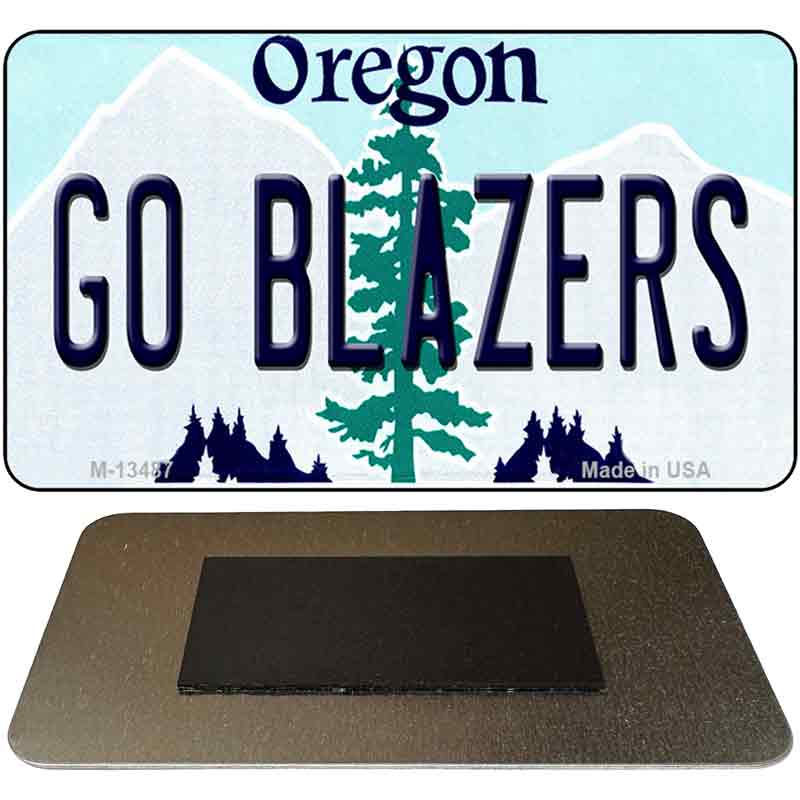 Go Blazers Novelty Metal Magnet M-13487