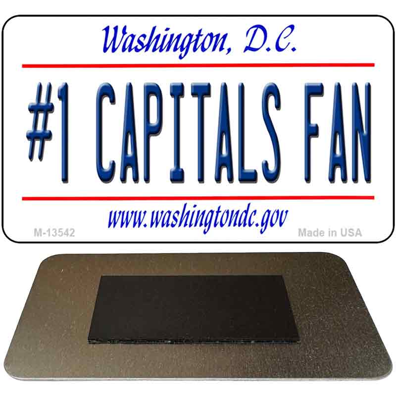 Number 1 Capitals Fan Novelty Metal Magnet M-13542