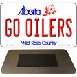 Go Oilers Novelty Metal Magnet M-13553