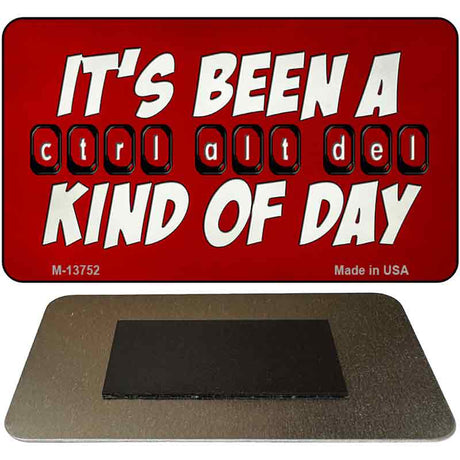 Ctrl Alt Del Day Novelty Metal Magnet Tag M-13752 3.5" x 2" Magnet (M)