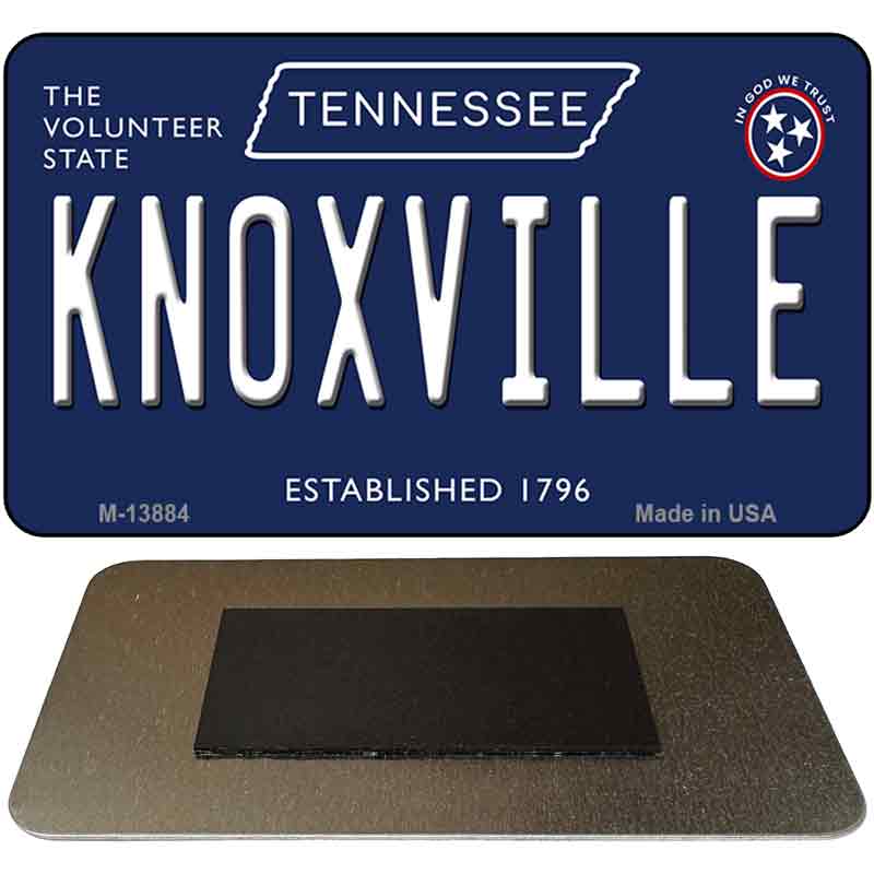 Knoxville Tennessee Blue Novelty Metal Magnet
