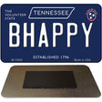 B Happy Tennessee Blue Novelty Metal Magnet