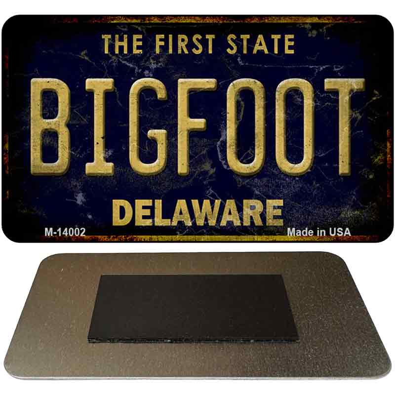 Bigfoot Delaware Decorative Magnet | Smart Blonde